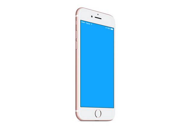 时尚白色苹果7手机贴图