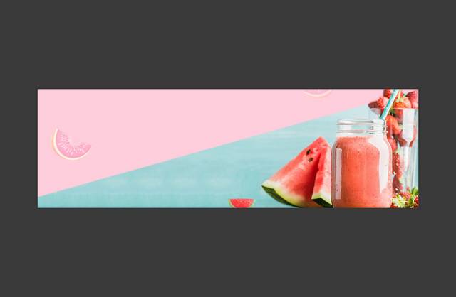 水果汁banner背景
