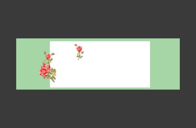 绿白简约banner背景