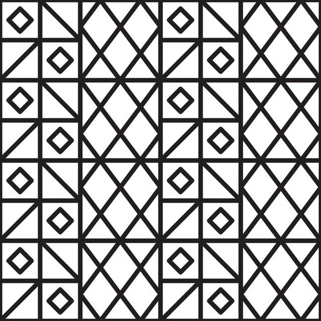 黑白几何抽象图案