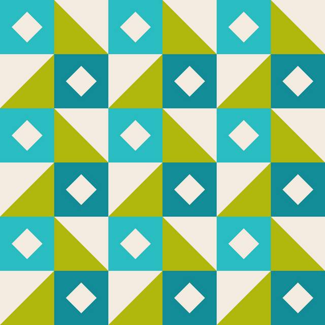 蓝绿色抽象几何图案