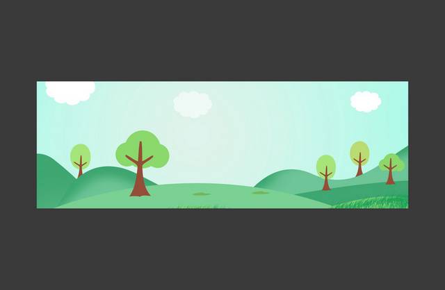 森林设计banner背景