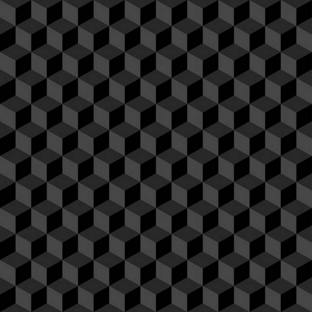 黑色立体方块图案