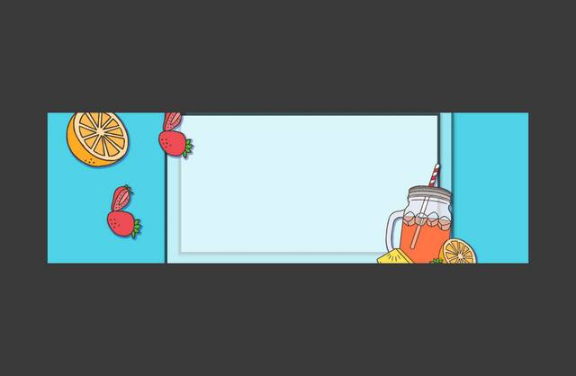 果汁banner背景模板