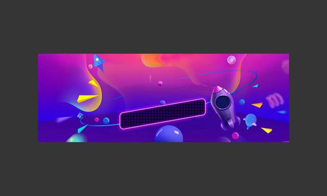 炫酷渐变电商banner背景