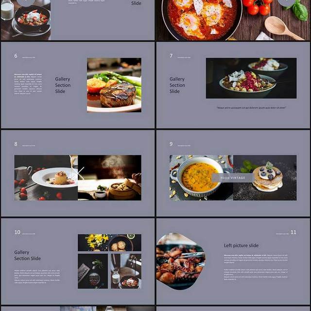 美食介绍通用PPT模板