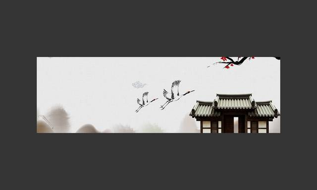 中国古风banner背景