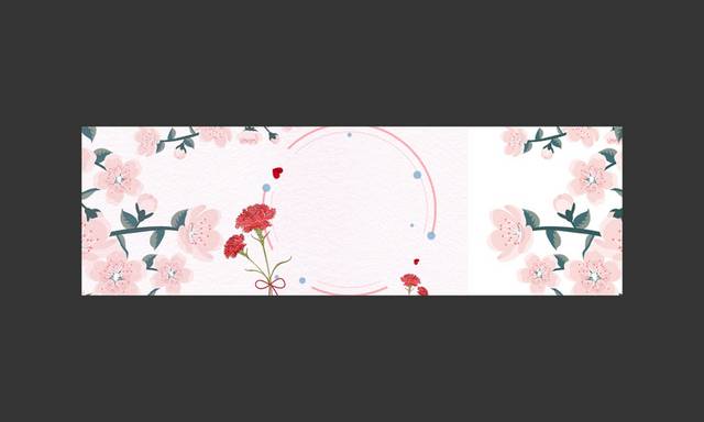 花朵banner背景设计图