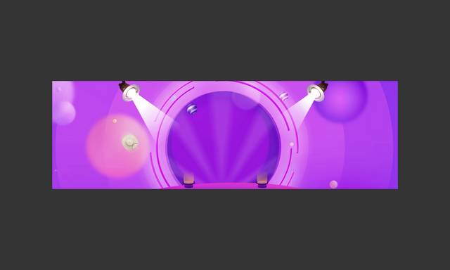 紫色时尚电商banner背景
