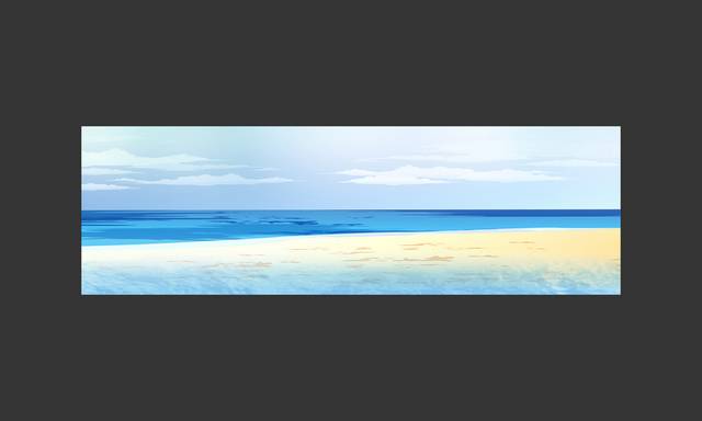 海水沙滩banner背景