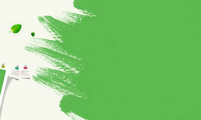 绿色水彩banner背景模板
