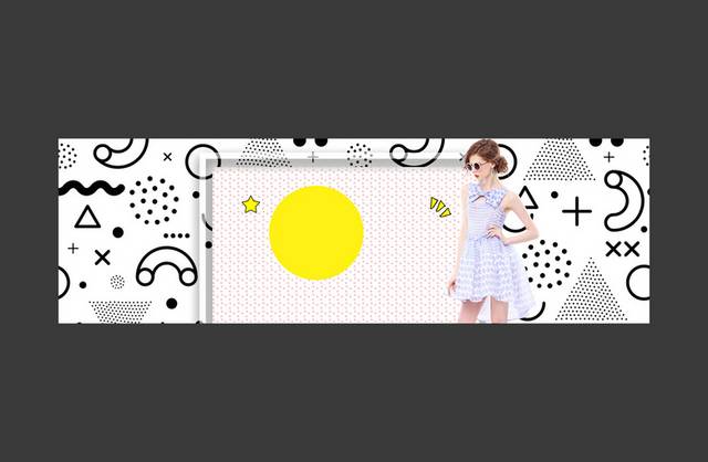 时尚清凉美女促销banner