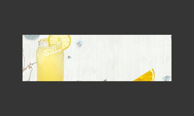 柠檬汁banner背景模板
