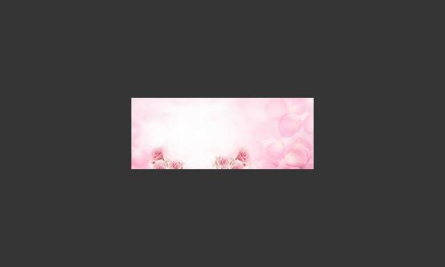 粉色banner背景花朵设计