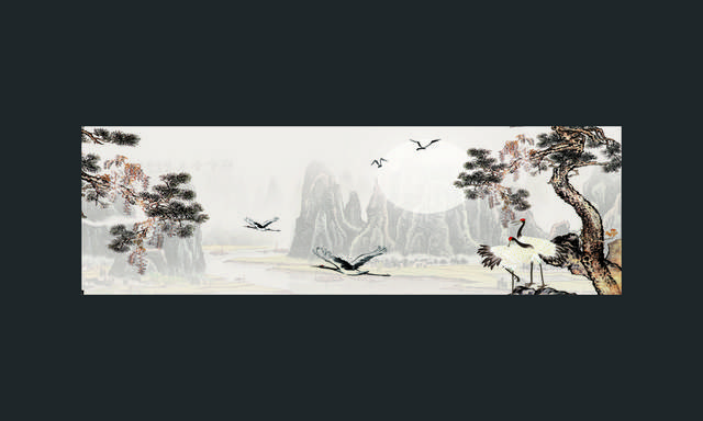 中式banner背景设计素材