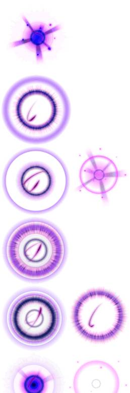 紫色圆形光效