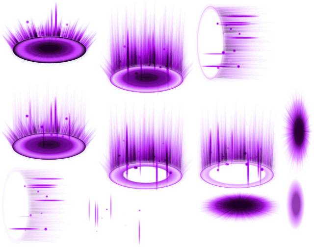 创意紫色光效