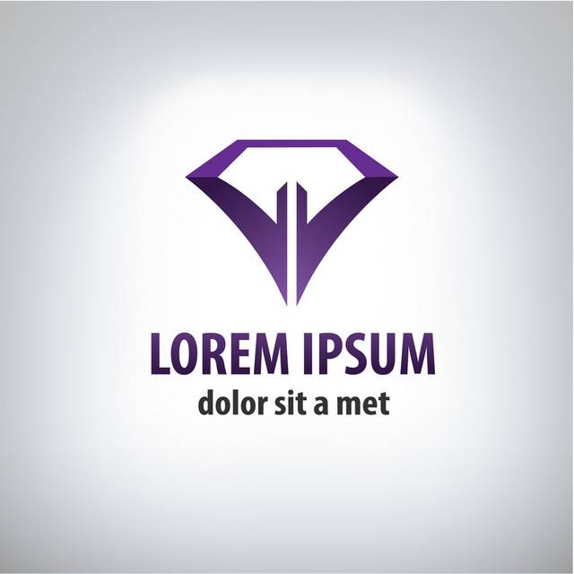紫色创意时尚logo