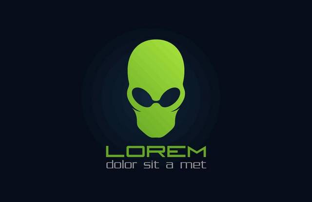 荧光绿创意logo