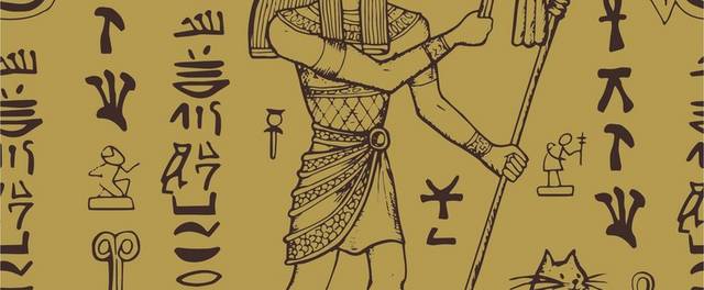 手绘埃及风格背景