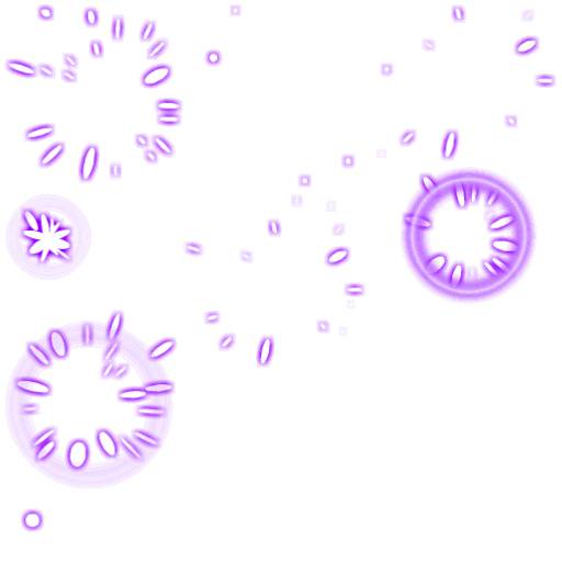 紫色圆圈游戏光效素材