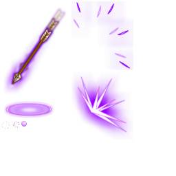 紫色绚丽六芒星阵游戏光效素材 图品汇
