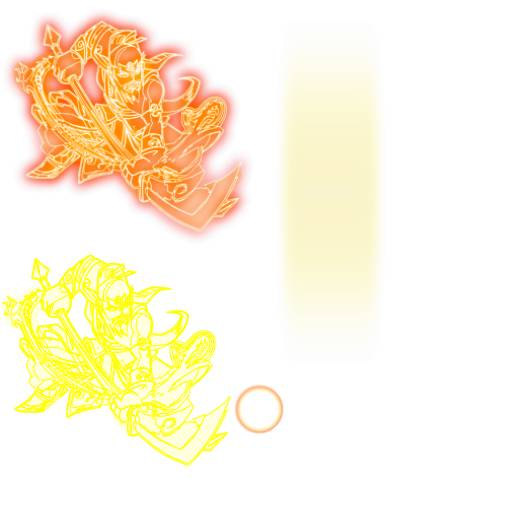 抽象橘黄游戏光效素材