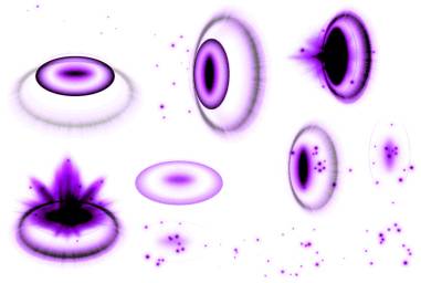 紫色华丽光圈游戏特效素材