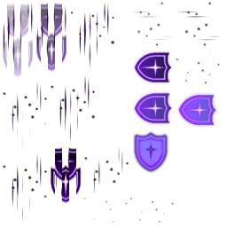 紫色盾牌游戏特效素材 图品汇