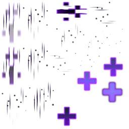 紫色加号游戏特效素材