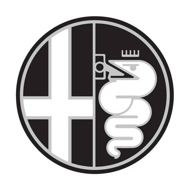 圆形黑色小蛇汽车logo