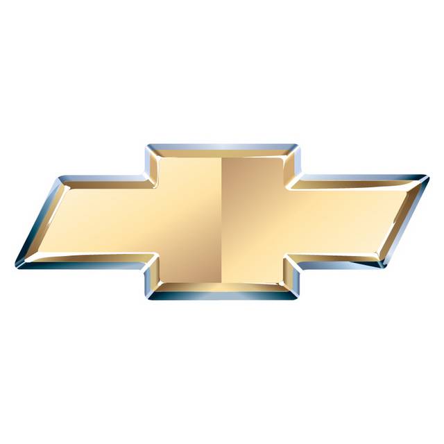 金色雪佛兰汽车logo