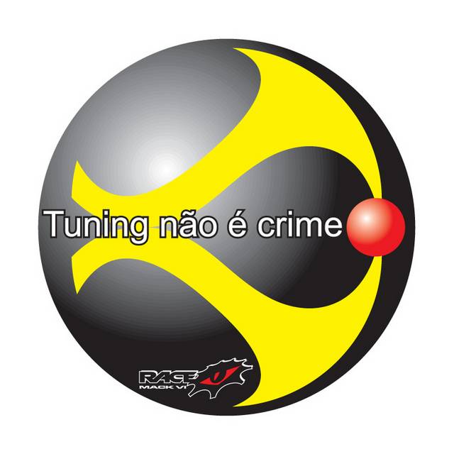 圆形黄黑抽象汽车logo