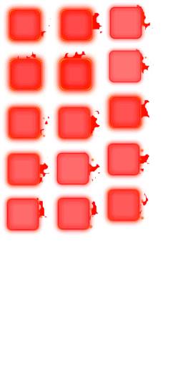 大红色方块游戏光效素材
