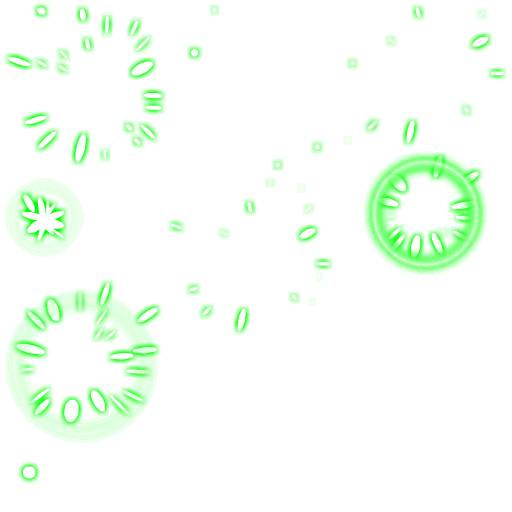 绿色圆形游戏光效素材