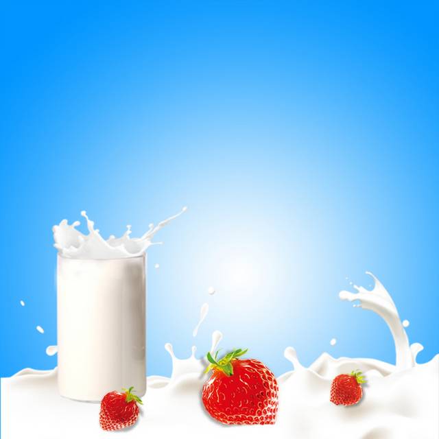 牛奶精美的电商主图背景