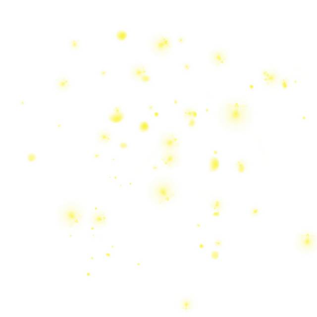 黄色光斑漂浮素材
