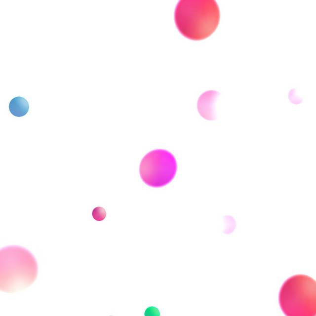 彩色圆球漂浮素材