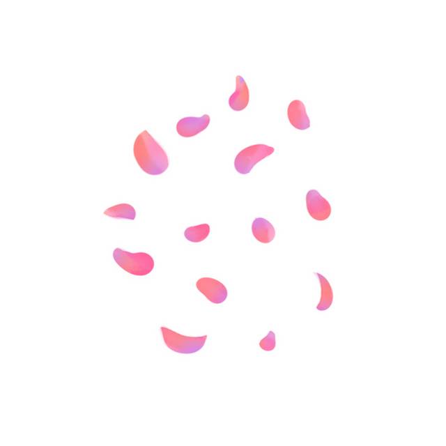 漂浮粉色花瓣素材