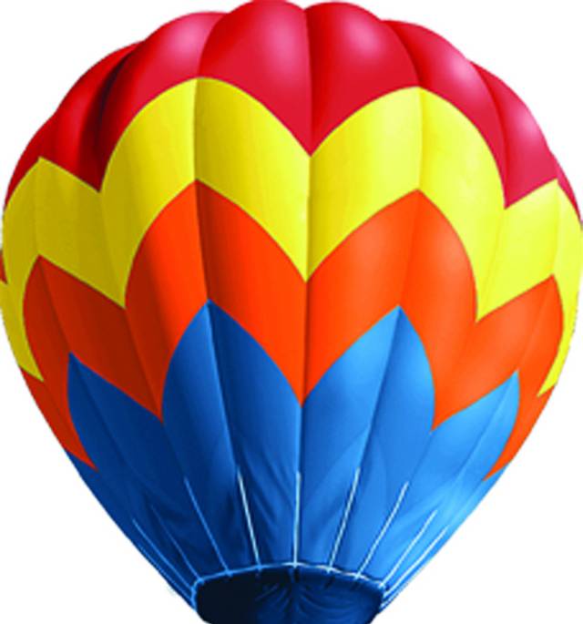 彩色精美热气球漂浮素材
