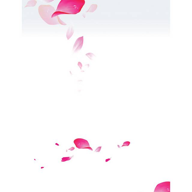 美丽的粉色花瓣漂浮素材