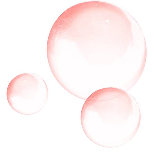 粉色气泡漂浮素材