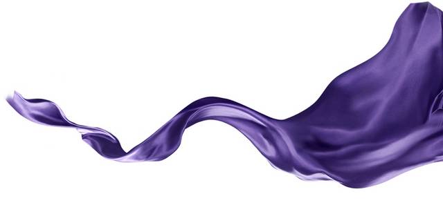 紫色丝绸漂浮素材