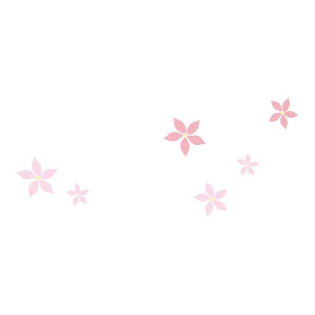 粉红色花朵漂浮素材
