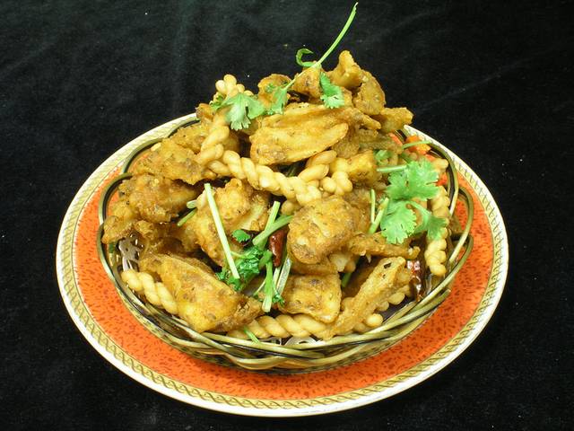 香辣鸡脆骨菜品图片