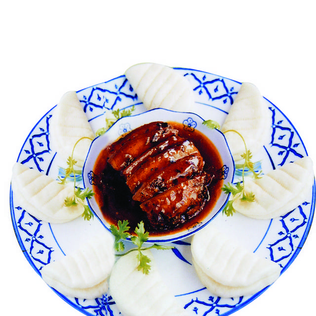 风味肉夹馍美食图片