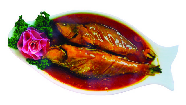 醋焖黄鱼美食图片