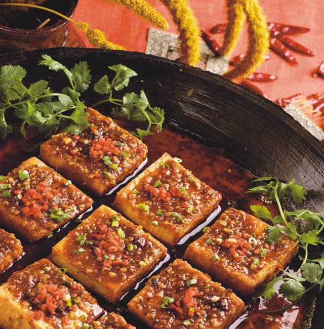 平锅煎豆腐图片