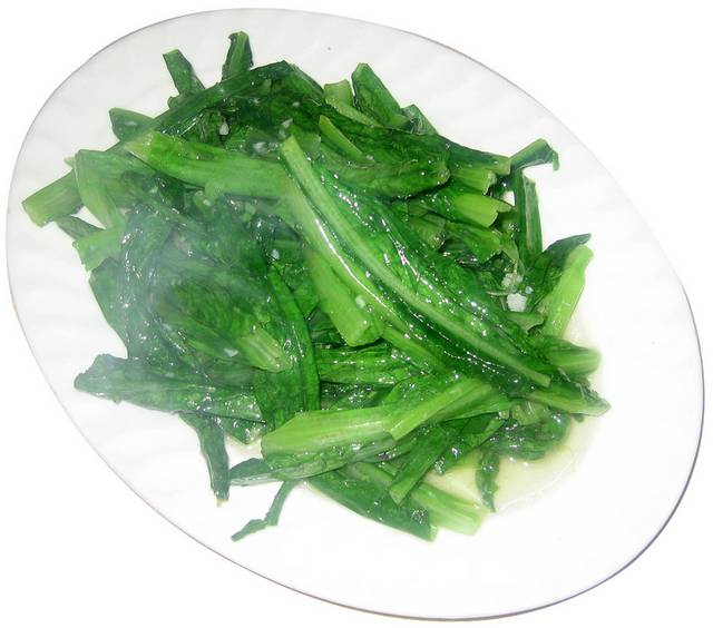 清炒油麦菜图片
