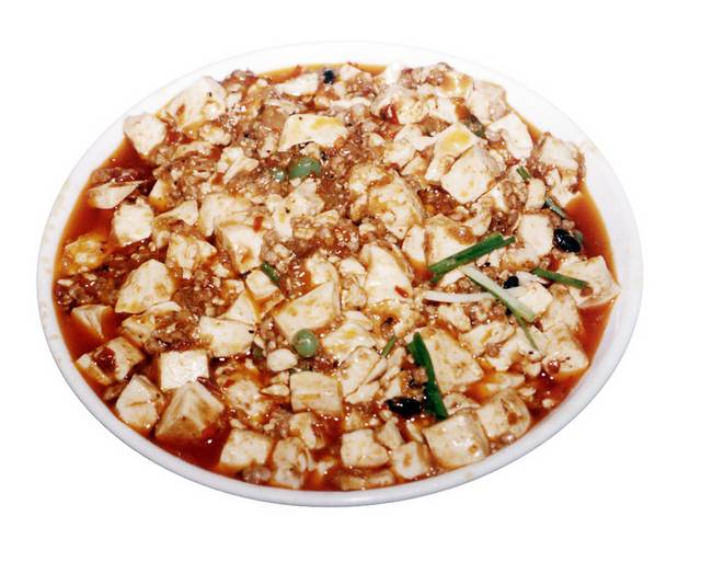 麻婆豆腐美食食物图片